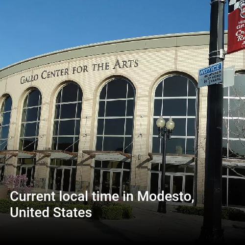 Current local time in Modesto, United States
