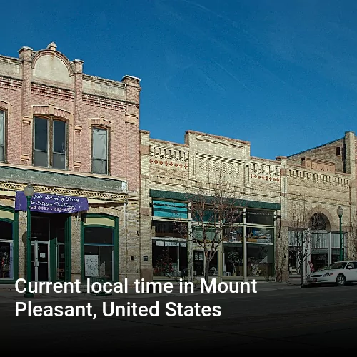 Current local time in Mount Pleasant, United States