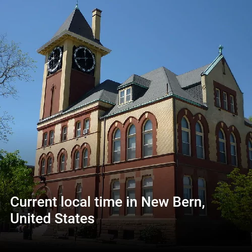 Current local time in New Bern, United States