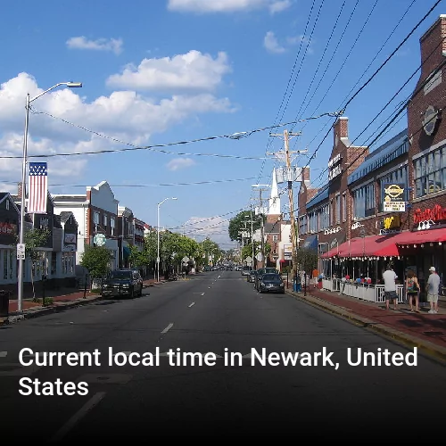 Current local time in Newark, United States