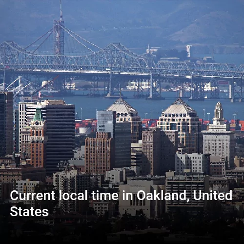 Current local time in Oakland, United States