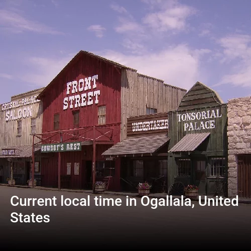 Current local time in Ogallala, United States