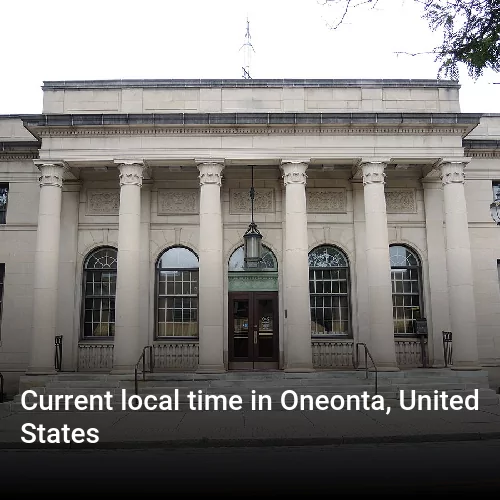 Current local time in Oneonta, United States