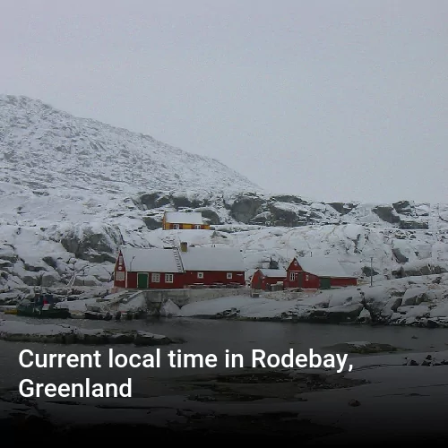 Current local time in Rodebay, Greenland