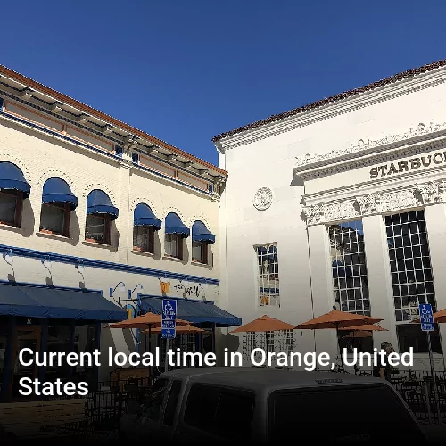 Current local time in Orange, United States