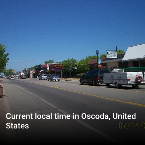 Current local time in Oscoda, United States