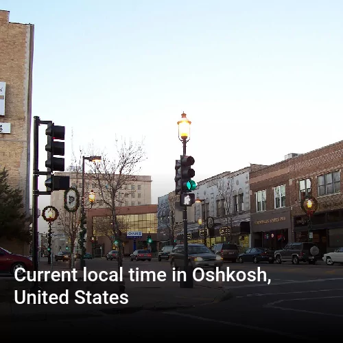 Current local time in Oshkosh, United States