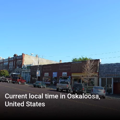 Current local time in Oskaloosa, United States