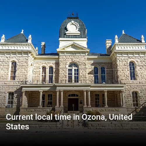 Current local time in Ozona, United States