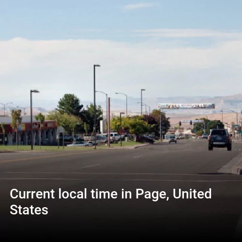 Current local time in Page, United States