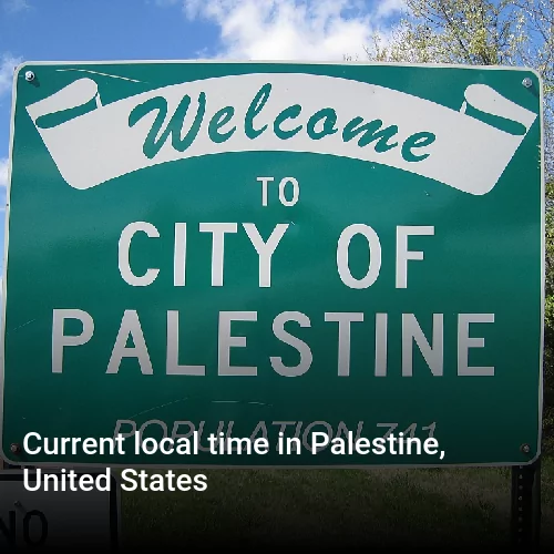 Current local time in Palestine, United States