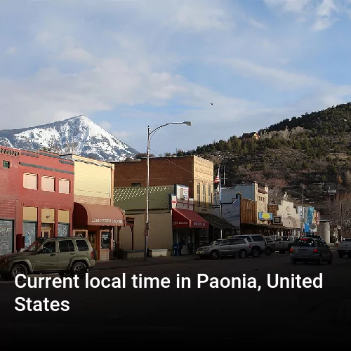 Current local time in Paonia, United States