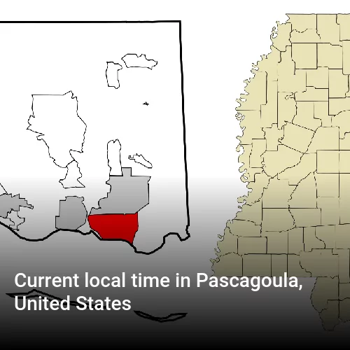 Current local time in Pascagoula, United States