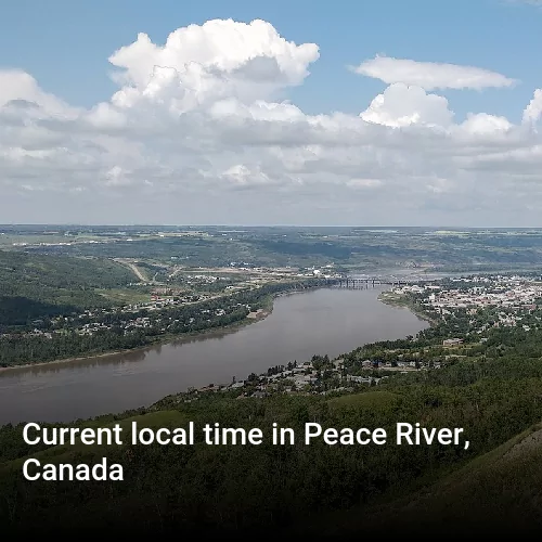 Current local time in Peace River, Canada