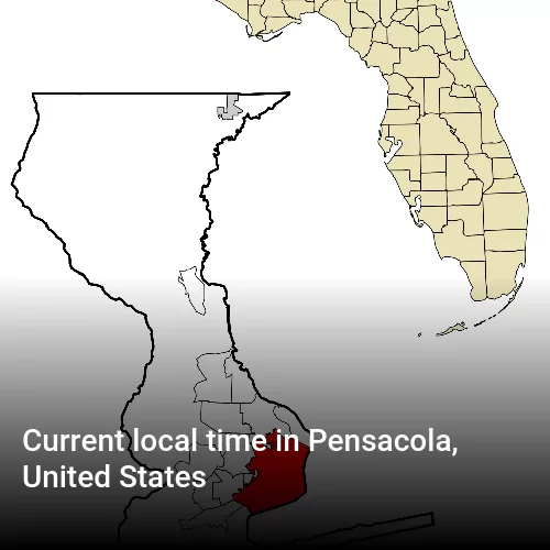 Current local time in Pensacola, United States