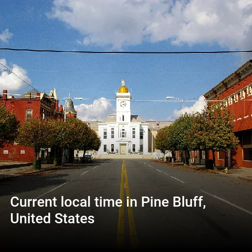 Current local time in Pine Bluff, United States