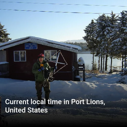 Current local time in Port Lions, United States