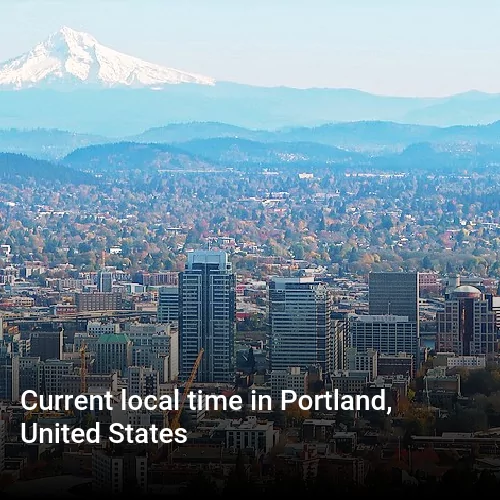 Current local time in Portland, United States
