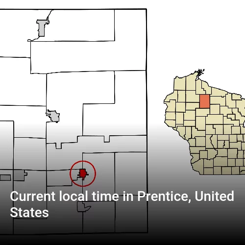 Current local time in Prentice, United States