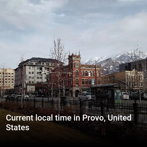Current local time in Provo, United States
