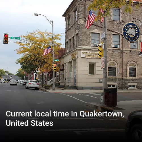 Current local time in Quakertown, United States