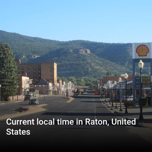 Current local time in Raton, United States