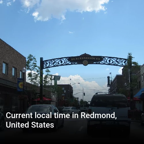 Current local time in Redmond, United States