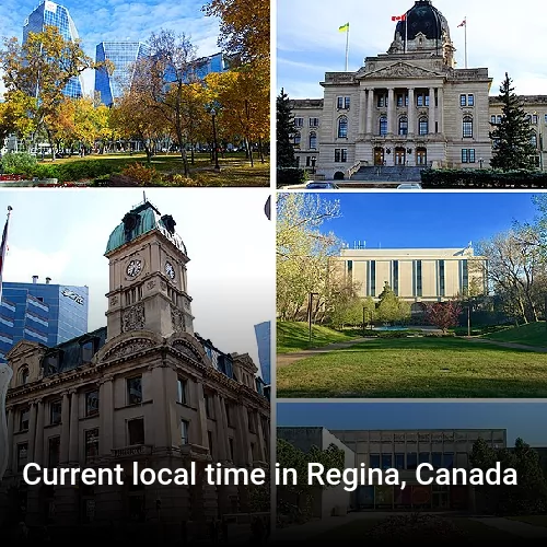 Current local time in Regina, Canada