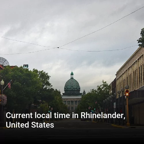 Current local time in Rhinelander, United States