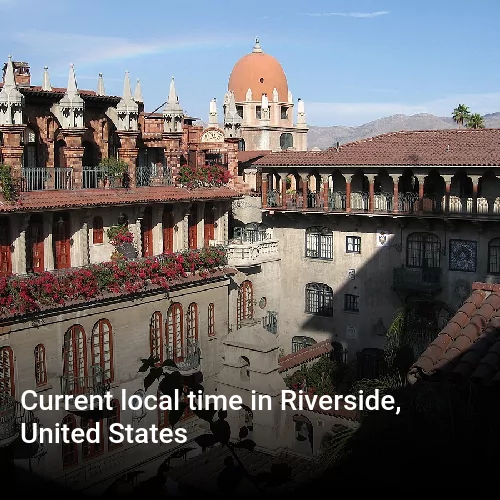 Current local time in Riverside, United States