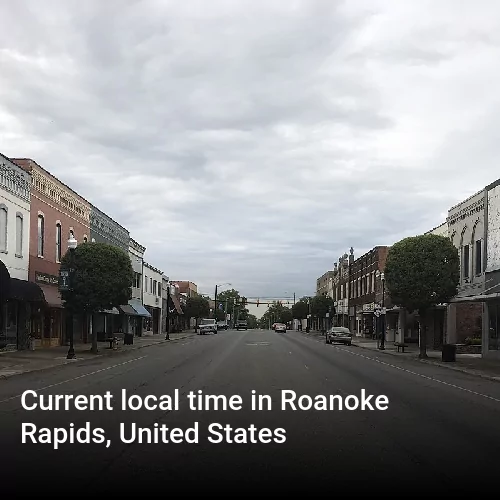 Current local time in Roanoke Rapids, United States