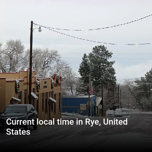 Current local time in Rye, United States