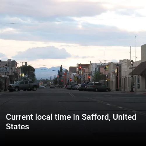 Current local time in Safford, United States