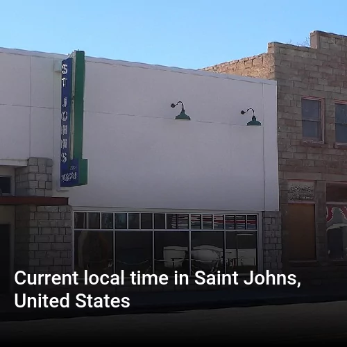 Current local time in Saint Johns, United States