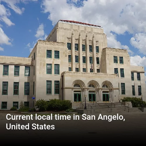 Current local time in San Angelo, United States