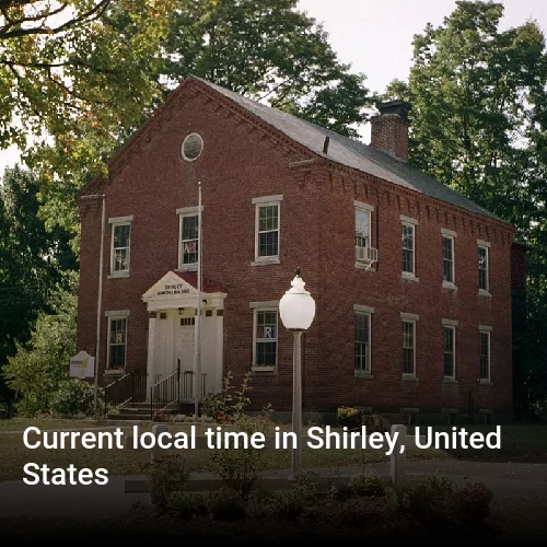 Current local time in Shirley, United States