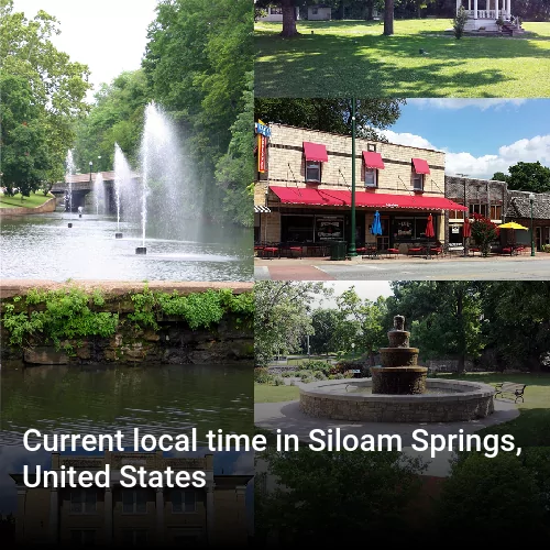 Current local time in Siloam Springs, United States