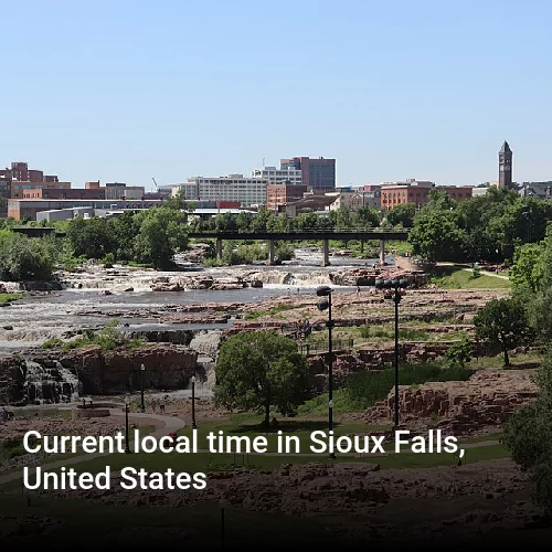 Current local time in Sioux Falls, United States