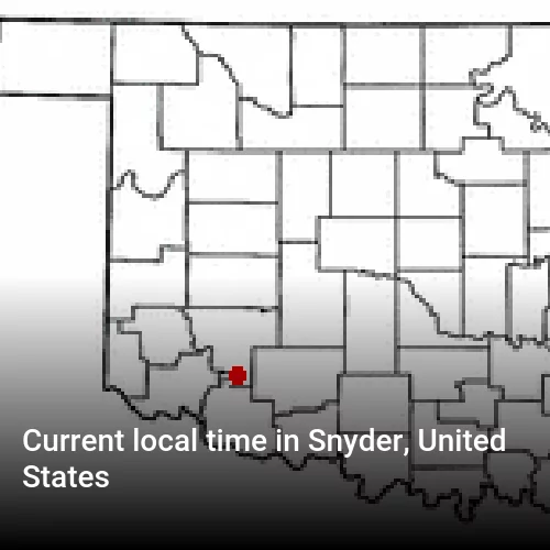 Current local time in Snyder, United States