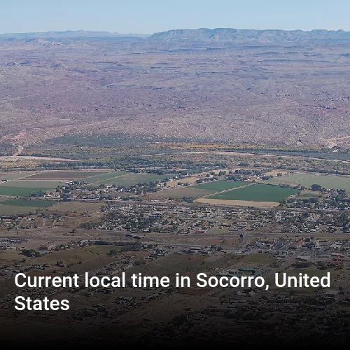 Current local time in Socorro, United States