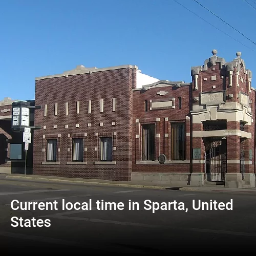 Current local time in Sparta, United States
