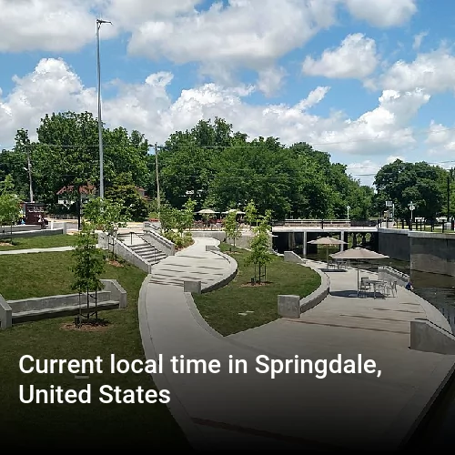 Current local time in Springdale, United States