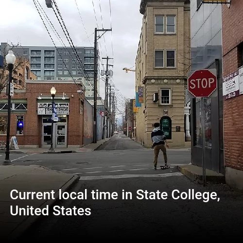 Current local time in State College, United States