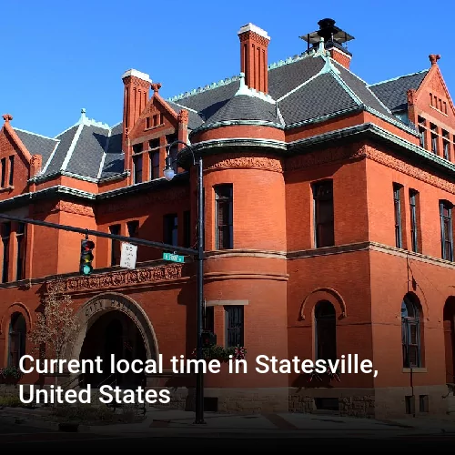 Current local time in Statesville, United States