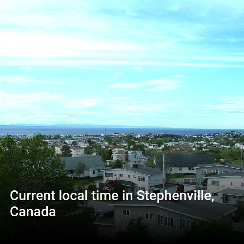 Current local time in Stephenville, Canada