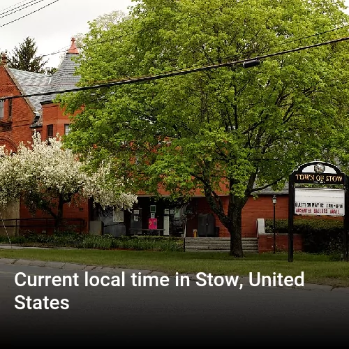 Current local time in Stow, United States