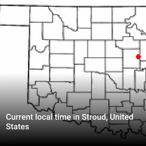 Current local time in Stroud, United States