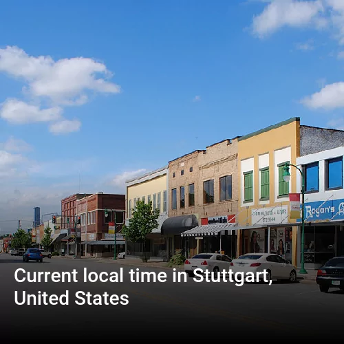 Current local time in Stuttgart, United States