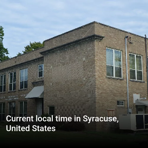 Current local time in Syracuse, United States