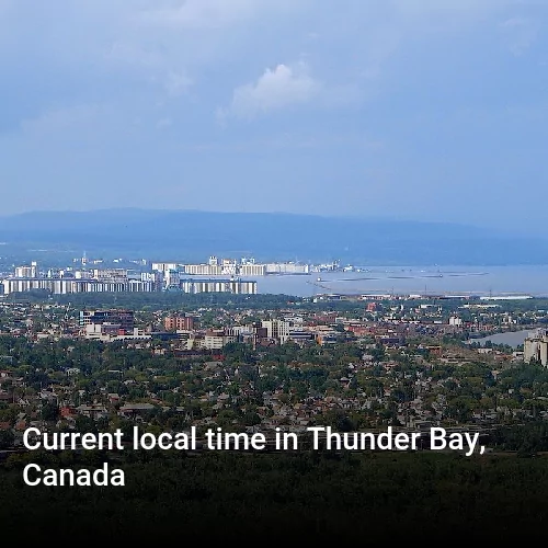 Current local time in Thunder Bay, Canada
